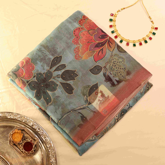 Pure Organsa Saree - Vaishali Silks