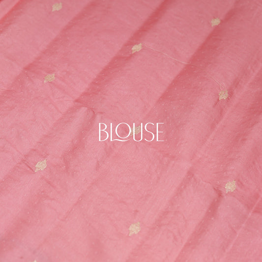 Semi Tusser Light Pink Saree - Vaishali Silks