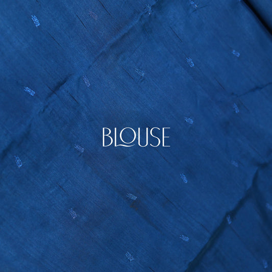 Dark Blue Cut Work Saree - Vaishali Silks
