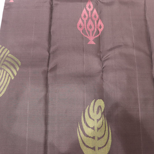 pure Silk Saree Black with Pink coloiur - Vaishali Silks