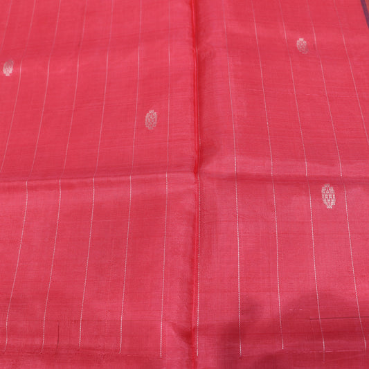 Banana Silk Saree Peach With Green Colour - Vaishali Silks