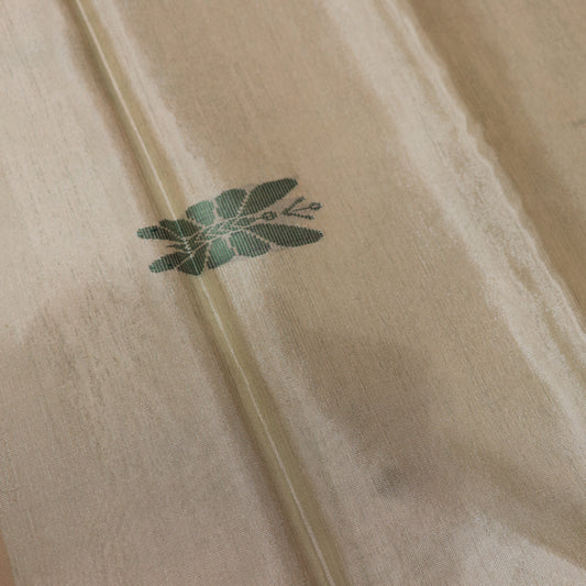 Banana Silk Saree (WITH BOUSE) Black WIth Cream - Vaishali Silks