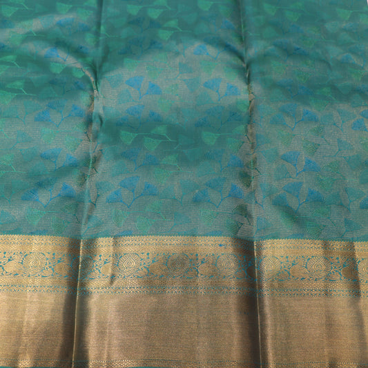 Pure Silk Saree Ramar Green Colour - Vaishali Silks