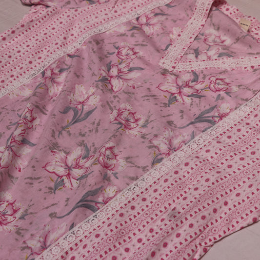 Kurti  Set Baby Pink Colour - Vaishali Silks