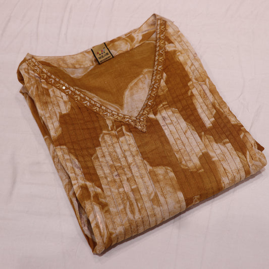 Kurti Set Mustard Colour - Vaishali Silks