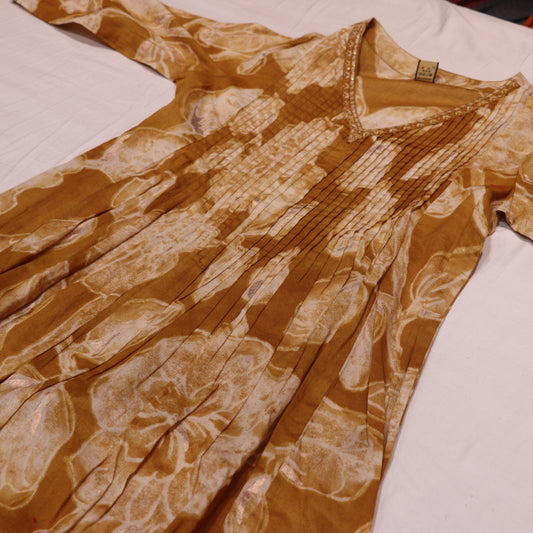 Kurti Set Mustard Colour - Vaishali Silks