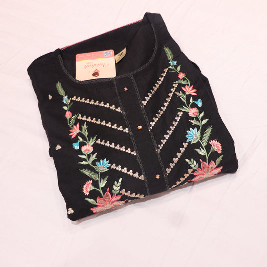 Kurti Set Black Colour - Vaishali Silks