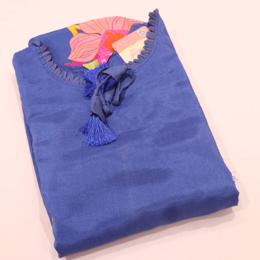 Kurti Set Blue Colour - Vaishali Silks