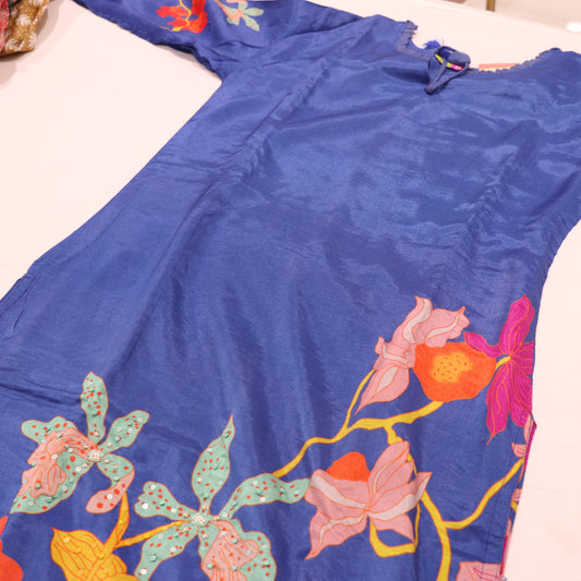 Kurti Set Blue Colour - Vaishali Silks
