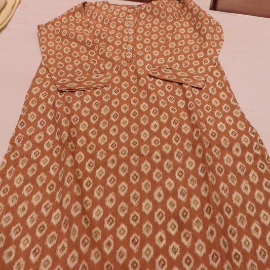 Kurtie Set  Biscut Colour - Vaishali Silks