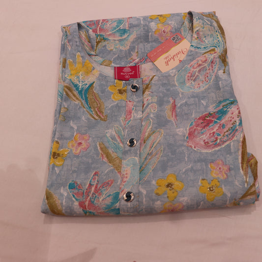 kurti Set  Blue Colour - Vaishali Silks