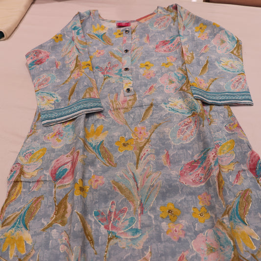 kurti Set  Blue Colour - Vaishali Silks