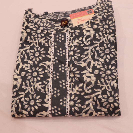 Kurti Set Grey Colour - Vaishali Silks