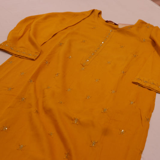 Kurti Set Yellow Colour - Vaishali Silks