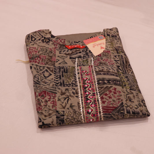 Kurti Set  Grey Colour - Vaishali Silks