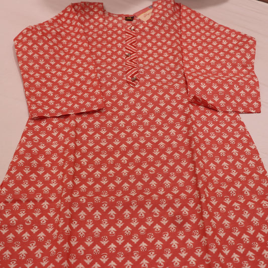 Kurti Set Pink Colour - Vaishali Silks