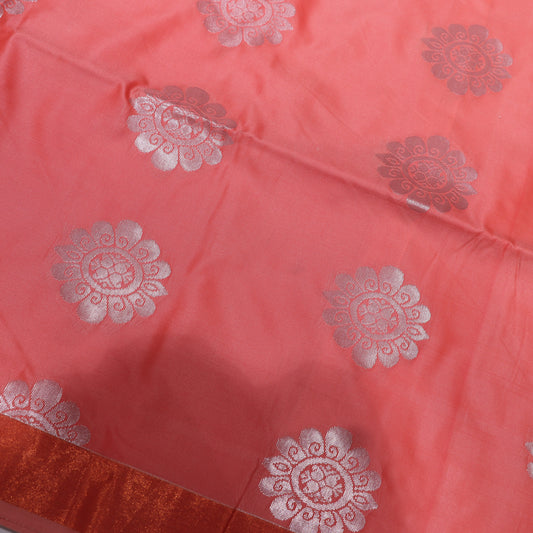 Semi Silk Saree orange Colour - Vaishali Silks