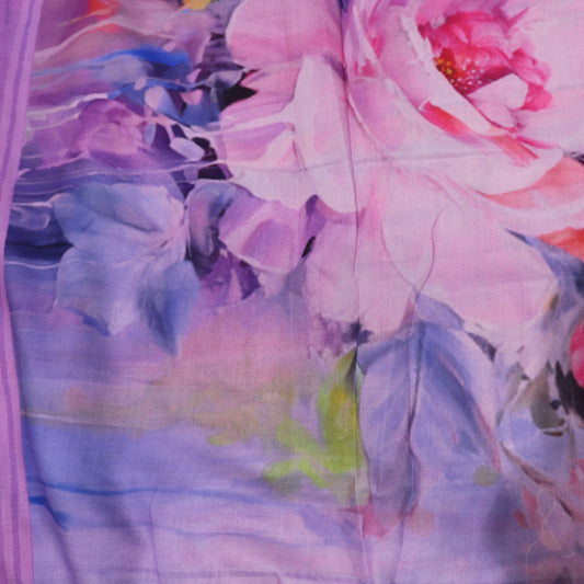 Favcy Saree  Violet  Colour - Vaishali Silks