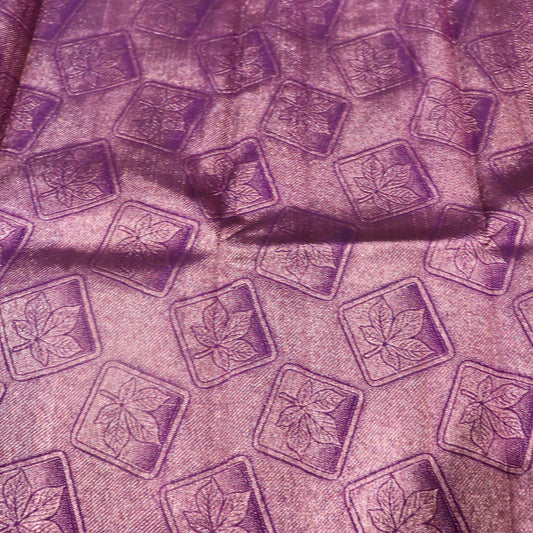 Pure silk Green with Vilote Colour - Vaishali Silks