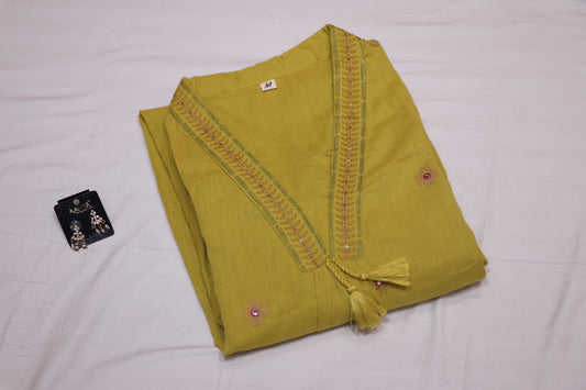 Kurtie Set Mustered Colour