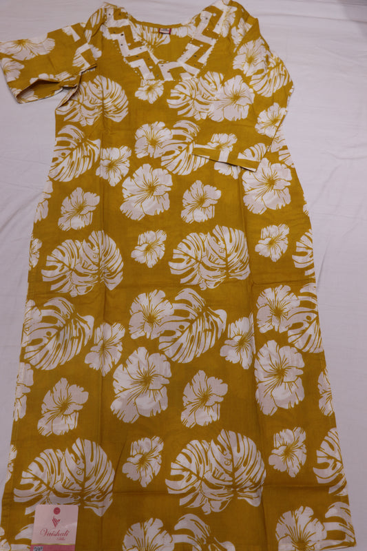 Kurtie Set  Mustered Colour