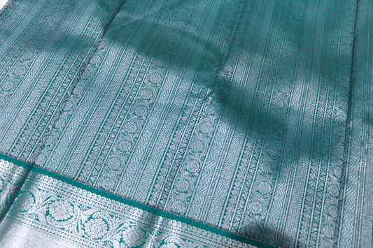 Silk saree maroon with Green