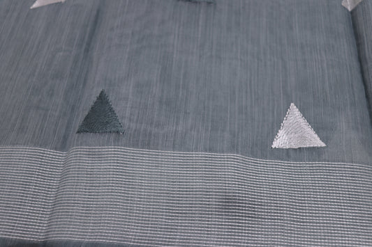 Fancy saree Gray Colour