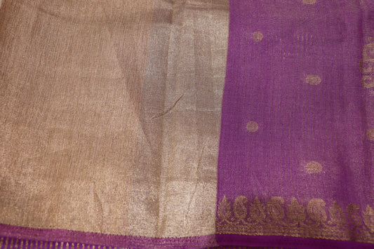 Fancy Saree Violet Colour