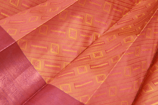 Semi Silk Saree Honey with Blue - Vaishali Silks