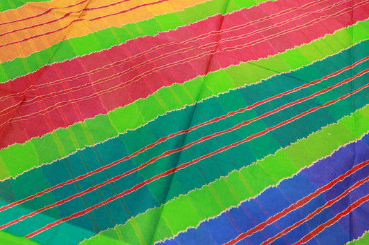 Pure  Cotton  Saree    Green - Vaishali Silks