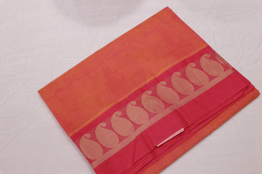Pure cotton orang saree - Vaishali Silks