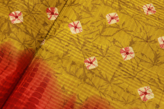 Pure Cotton  Blue With  Red Saree - Vaishali Silks