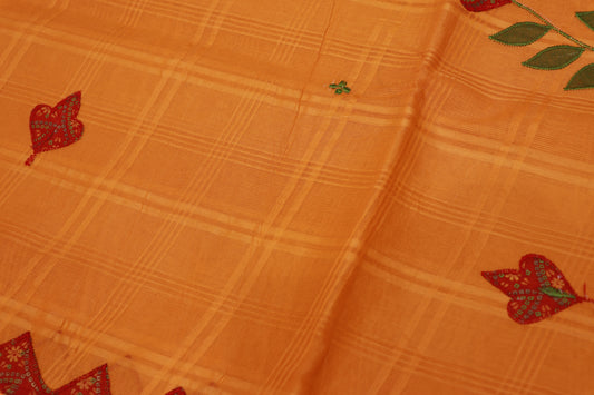 pure Cotton  yello  Saree - Vaishali Silks