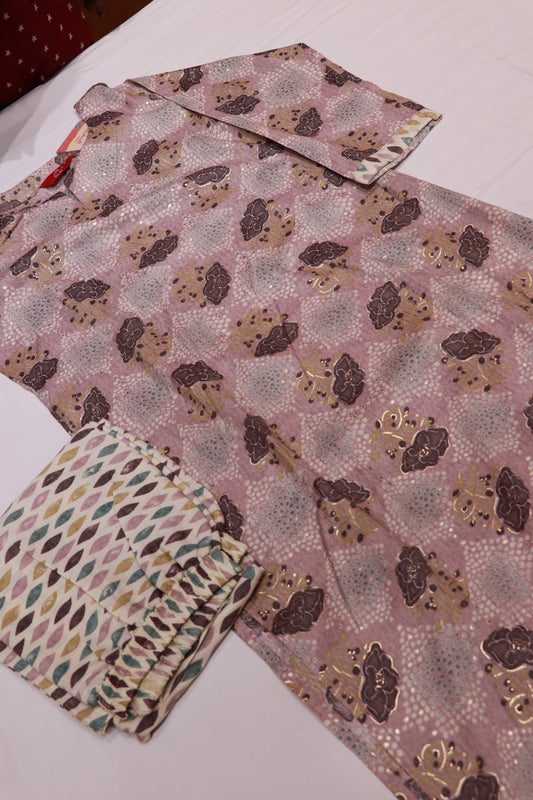 Ryan Cloth Onion Colour Kurthi Set - Vaishali Silks