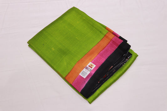 Pure Tusser Saree Green Coiour - Vaishali Silks