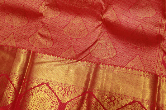 Pure Silk saree Pink  Colour - Vaishali Silks