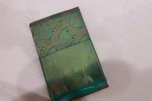 Pure  Silk Saree  Ramar Blue Colour - Vaishali Silks