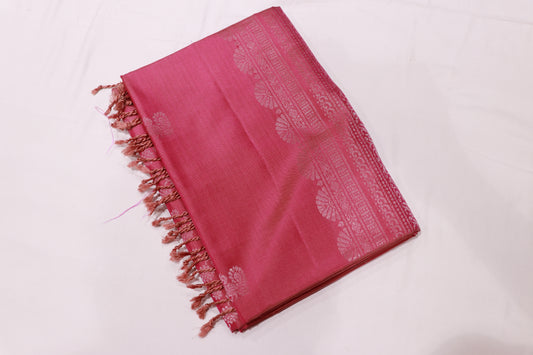 Pure Silk saree  Pink Saree - Vaishali Silks