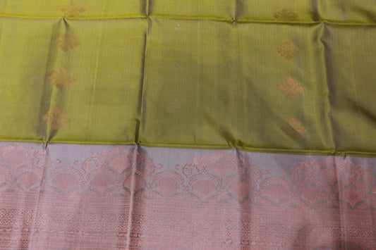 Pure Silk saree Green Colour - Vaishali Silks