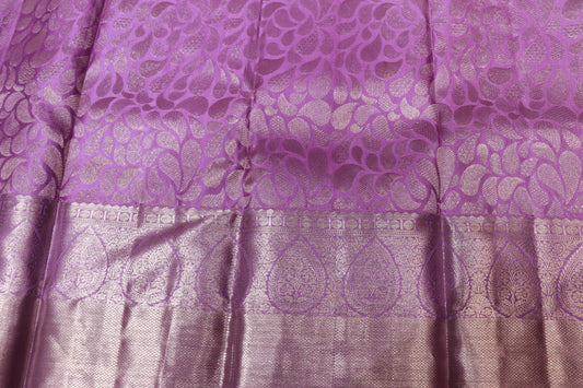 Pure silk saree Lavander colour - Vaishali Silks