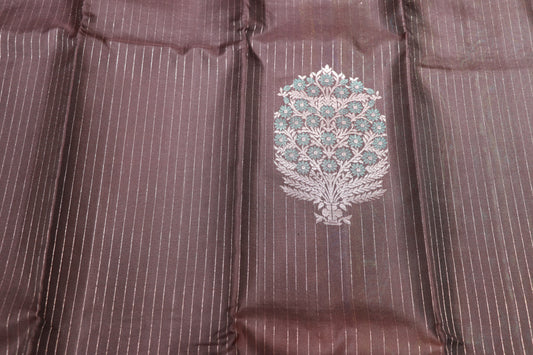 Pure silk saree Black saree Green Blouse - Vaishali Silks