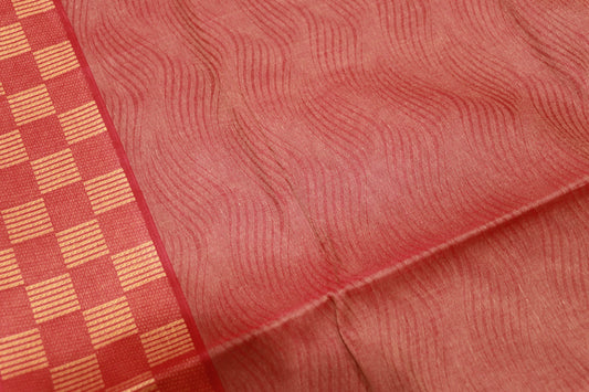Cotton Saree  Maroon  Colour - Vaishali Silks