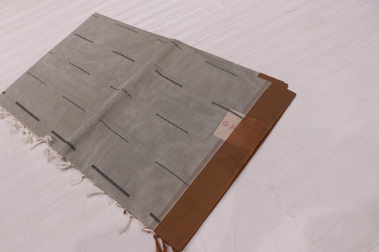 Cotton Saree Gray Colour - Vaishali Silks