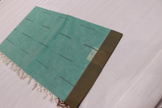 Cotton Saree  Blue colour - Vaishali Silks