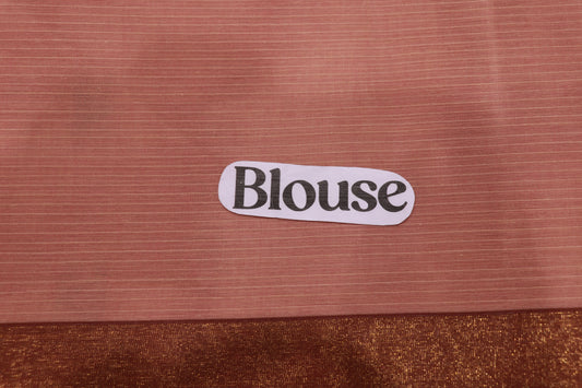 Cotton saree  brown colour - Vaishali Silks