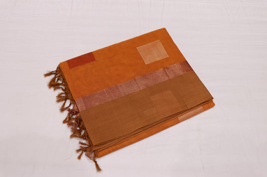 cotton saree Yellow colour - Vaishali Silks
