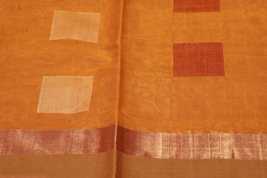 cotton saree Yellow colour - Vaishali Silks