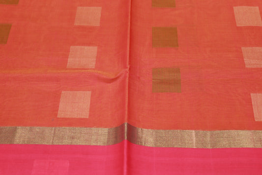 cotton saree Peach  Colour - Vaishali Silks