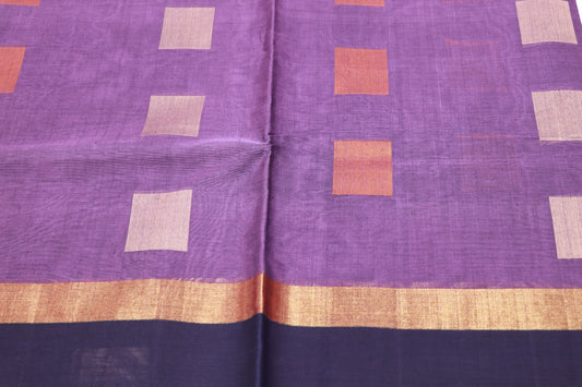 cotton saree violet Colour - Vaishali Silks
