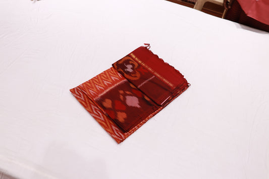Silk  Cotton  Red  Colour - Vaishali Silks
